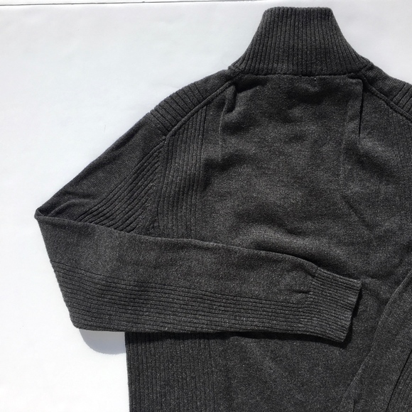 Calvin Klein Grey 1/4 Zip Pullover Sweater Sz M - Picture 6 of 7